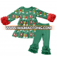 wholesale baby girl's fall winter outfits children Christmas boutique ruffle girl sets