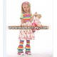 Cotton ruffle baby girl children boutique clothes clothing sets cute autumn kids outfits