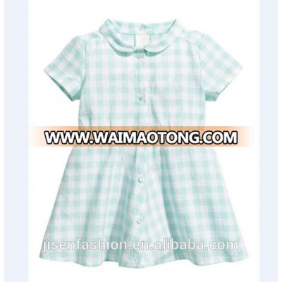 Cornflower Gingham Collar Shirt Tartan Fairy Boutique Girl Party Dress