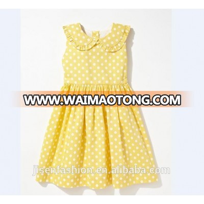 Polka Dot White Scallop Collar Girl Dress Off Shoulder Boutique Dress